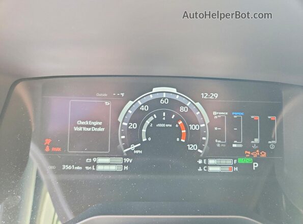 5TFMC5DB6TX116042 2026 TOYOTA TUNDRA Green Vista del cuadro de instrumentos