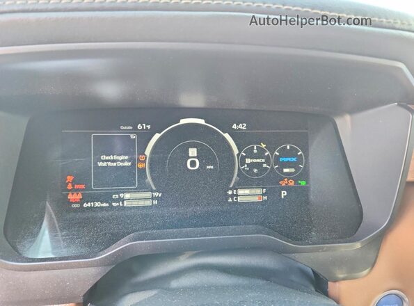 5TFMC5EC0PX002888 2023 TOYOTA TUNDRA Silver ხელსაწყოთა პანელის ხედი