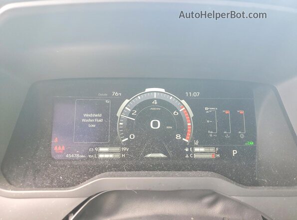 5TFNA5DB4NX002280 2022 TOYOTA TUNDRA Blue Vista del cuadro de instrumentos