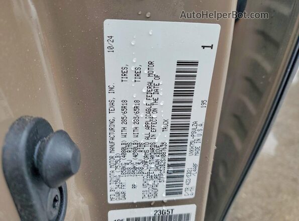5TFPC5DB2SX087635 2025 TOYOTA TUNDRA Коричневый Вид подкапотного пространства