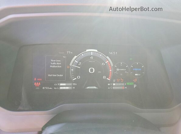 5TFPC5DB3SX106015 2025 TOYOTA TUNDRA Желто-коричневый Вид щитка приборов