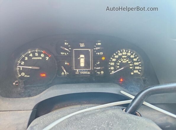 5TFRM5F18KX137237 2019 TOYOTA TUNDRA White Instrument cluster view