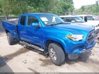 2016 Toyota Tacoma Sr5 Blue vin: 5TFSX5ENXGX046667