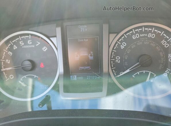 5TFSZ5AN5HX078024 2017 TOYOTA TACOMA Silver Սարքավորումների վահանակի տեսք