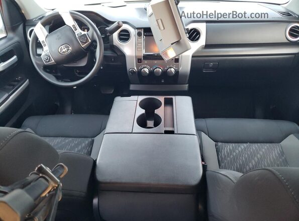 5TFUM5F18KX082296 2019 TOYOTA TUNDRA Burgundy Widok deski rozdzielczej
