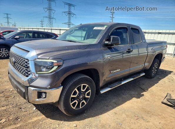 5TFUW5F13KX777621 2019 TOYOTA TUNDRA Gray Vista tres cuartos delantera izquierda