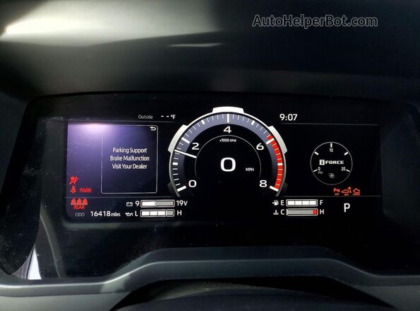 5TFWA5DB4SX310551 2025 TOYOTA TUNDRA Gray Vista del cuadro de instrumentos