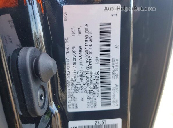 5TFWC5EC4TX011645 2026 TOYOTA TUNDRA Черный Вид подкапотного пространства