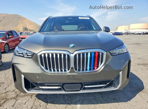 5UX13EU01R9V99596 2024 BMW X5 Green Front view