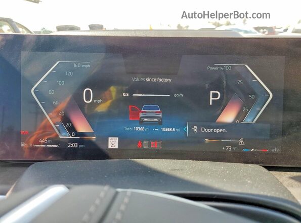5UX13EU06S9Y91024 2025 BMW X5 Серебряный Вид щитка приборов