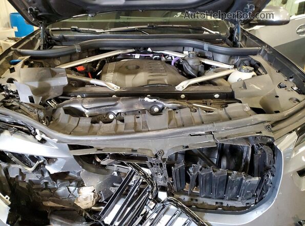 5UX23EM00P9R84231 2023 BMW X7 Gray Engine compartment view