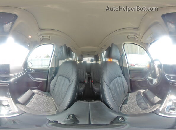 5UX23EM01P9R02975 2023 BMW X7 Black Widok wnętrza 360 stopni