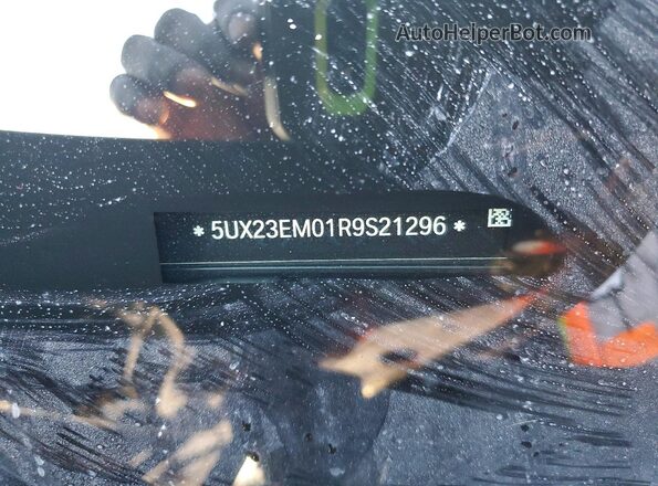 5UX23EM01R9S21296 2024 BMW X7 Black Vista de la etiqueta del VIN