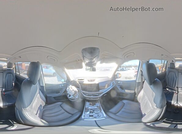 5UX23EM01R9S21296 2024 BMW X7 Black Vista interior de 360 grados