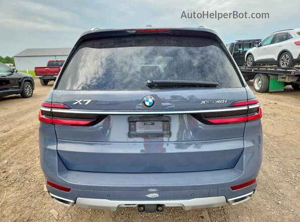 5UX23EM04S9Z67165 2025 BMW X7 Blue Հետևի տեսք