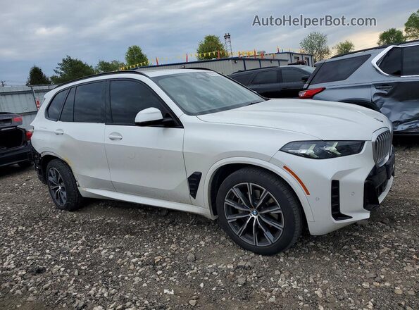 5UX23EU04R9S65082 2024 BMW X5 Белый Передняя правая четверть