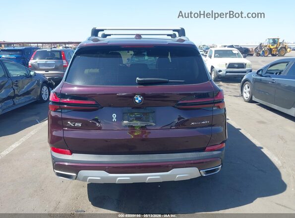 5UX23EU05R9V11802 2024 BMW X5 Burgundy 