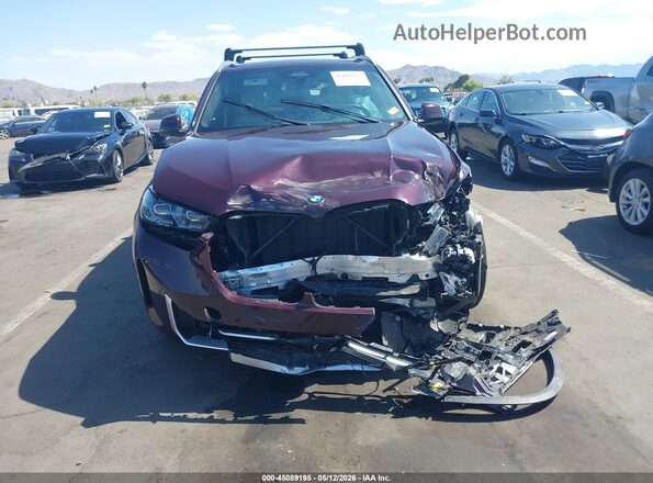 5UX23EU05R9V11802 2024 BMW X5 Burgundy Widok zestawu wskaźników