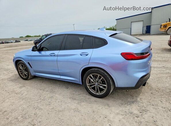 5UX2V1C05L9D00632 2020 BMW X4 Синий Задняя левая четверть