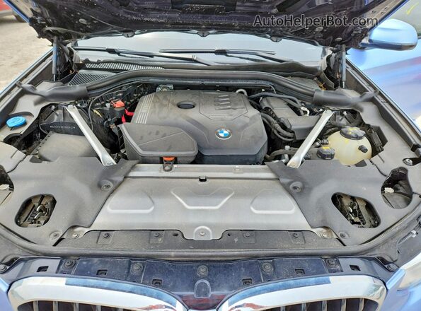 5UX2V1C05L9D00632 2020 BMW X4 Синий Вид подкапотного пространства