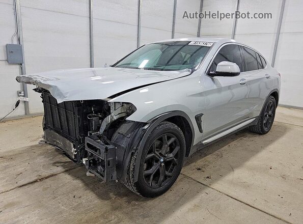 5UX2V1C07L9B46229 2020 BMW X4 Серебряный Передняя левая четверть