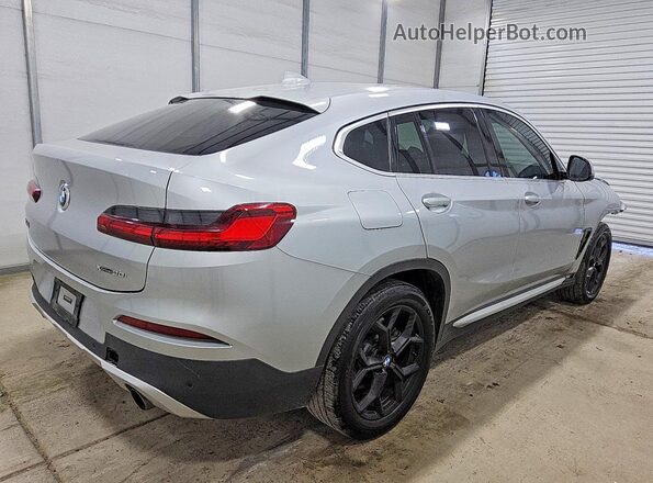 5UX2V1C07L9B46229 2020 BMW X4 Серебряный Задняя правая четверть