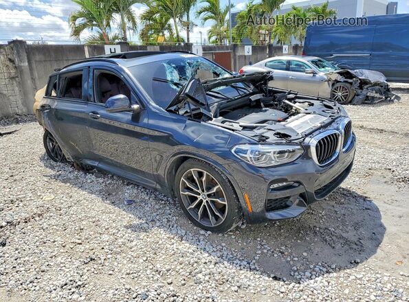5UX2V1C07L9D00518 2020 BMW X4 Угольный Передняя правая четверть