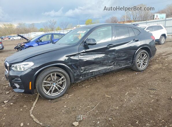 5UX2V1C07M9D82414 2021 BMW X4 Black Przód lewy