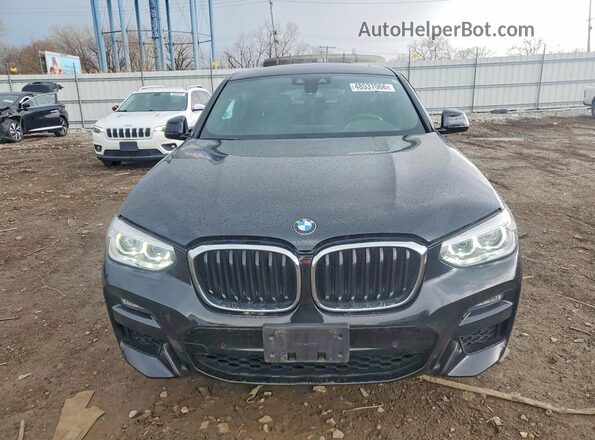 5UX2V1C07M9D82414 2021 BMW X4 Black Widok z przodu