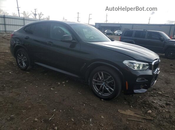 5UX2V1C07M9D82414 2021 BMW X4 Black Przód prawy