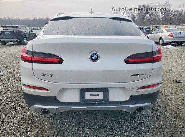 5UX2V1C09L9B97649 2020 BMW X4 White Widok z tyłu