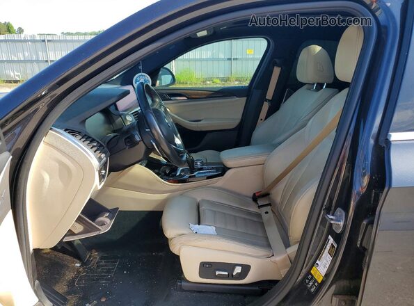 5UX2V1C0XLLE67474 2020 BMW X4 Black Front interior view