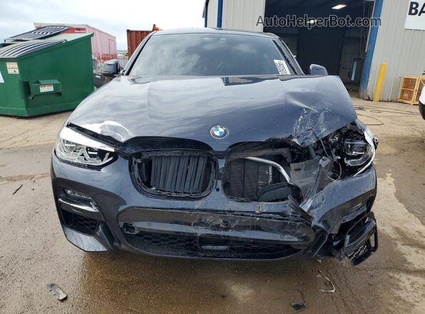 5UX2V5C07M9E78146 2021 BMW X4 Black Widok z przodu