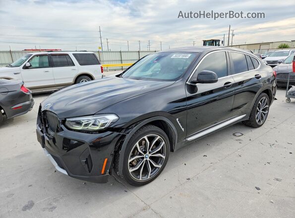 5UX33DT03N9K52396 2022 BMW X4 Черный Передняя левая четверть