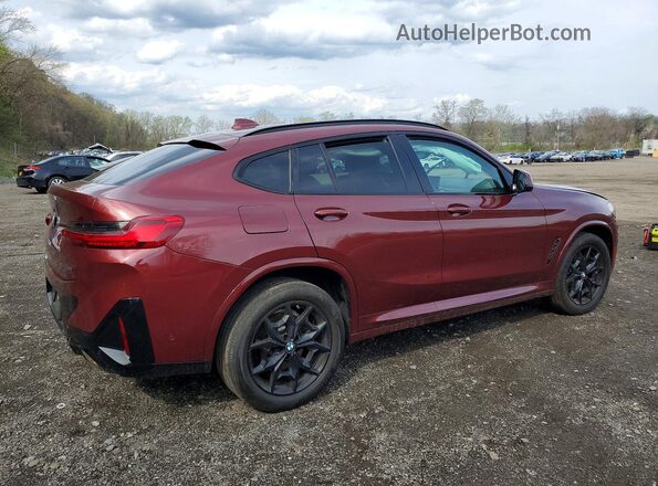 5UX33DT06P9R31386 2023 BMW X4 Red Rear right