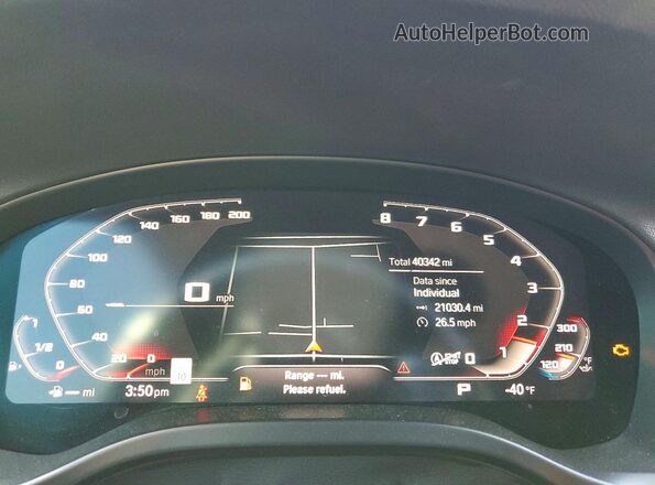 5UX33DT06P9S04894 2023 BMW X4 Gray Widok zestawu wskaźników