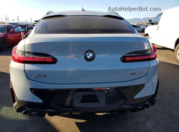 5UX33DT06P9S04894 2023 BMW X4 Gray Widok z tyłu