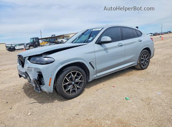 5UX33DT08R9T51673 2024 BMW X4 Серый Передняя левая четверть