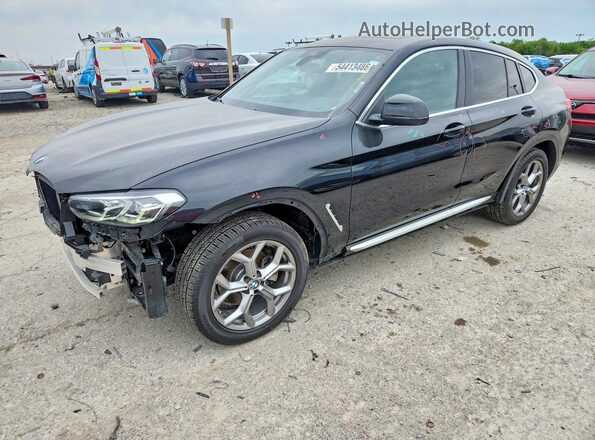 5UX33DT0XR9U84418 2024 BMW X4 Черный Передняя левая четверть