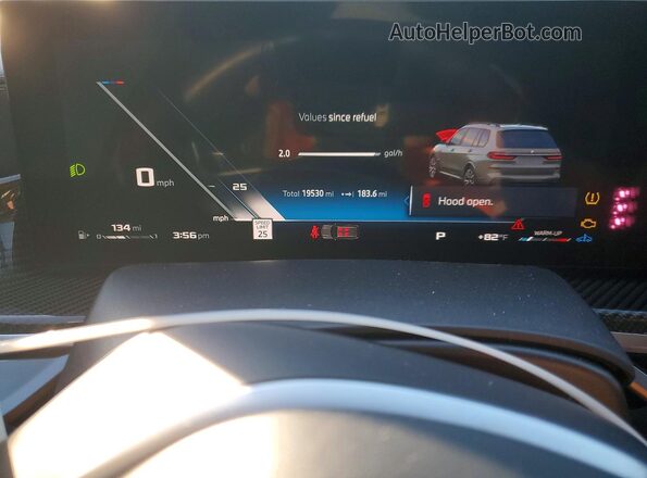5UX33EM06S9X01439 2025 BMW X7 Gray Vista del cuadro de instrumentos