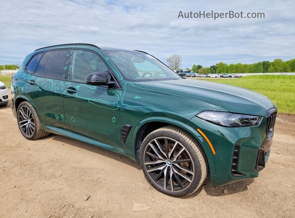 5UX33EU02R9S58782 2024 BMW X5 Зеленый Передняя правая четверть