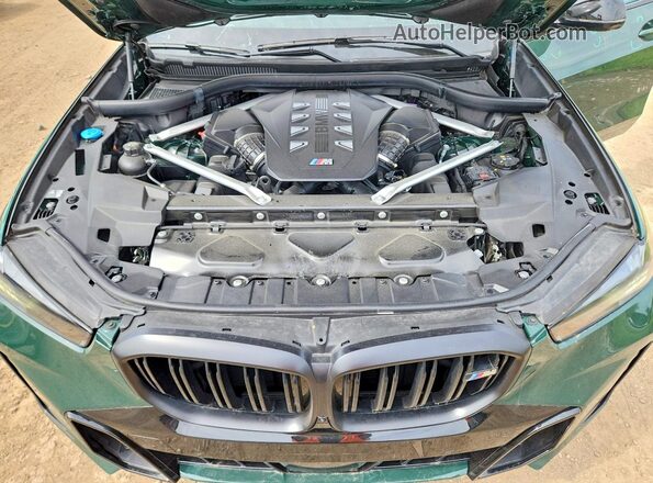 5UX33EU02R9S58782 2024 BMW X5 Зеленый Вид подкапотного пространства