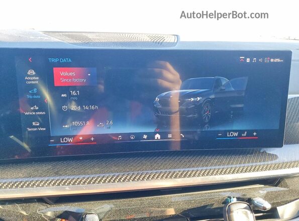 5UX33EU03S9X07151 2025 BMW X5 Черный Вид щитка приборов