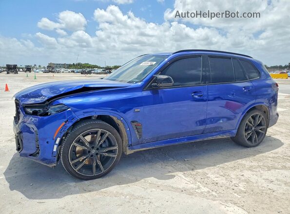 5UX33EU04R9S95624 2024 BMW X5 Blue Przód lewy