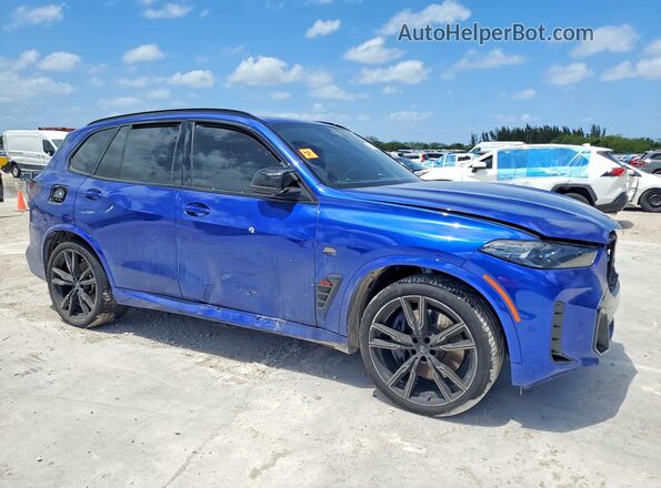 5UX33EU04R9S95624 2024 BMW X5 Blue Przód prawy