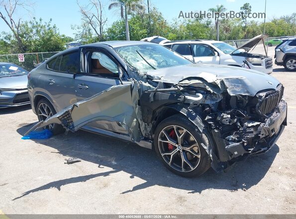 5UX33EX01R9S52323 2024 BMW X6 Серый Передняя правая четверть