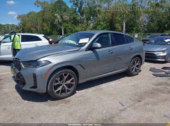 5UX33EX01R9S52323 2024 BMW X6 Серый Передняя левая четверть