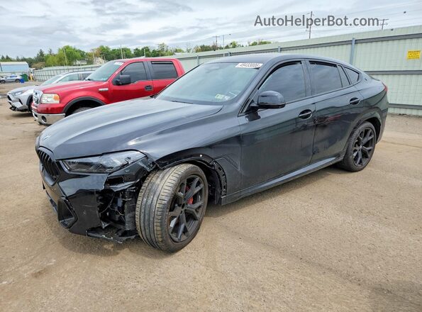 5UX33EX03S9W72705 2025 BMW X6 Black Przód lewy