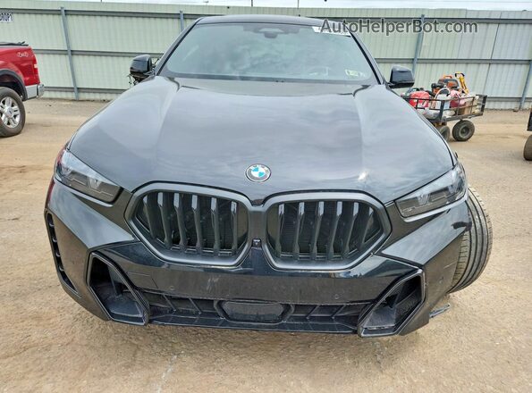 5UX33EX03S9W72705 2025 BMW X6 Black Widok z przodu