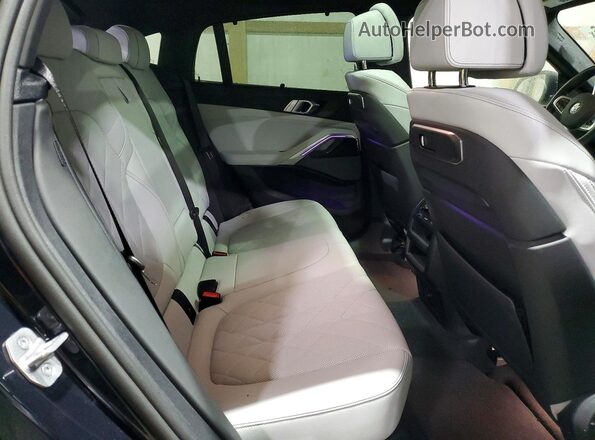 5UX33EX04R9W10028 2024 BMW X6 Blue Widok wnętrza z tyłu